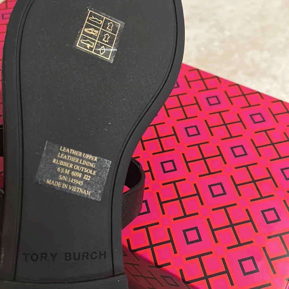 New Tory Burch Miller Pave Leather Sandal - Picture 8 of 13